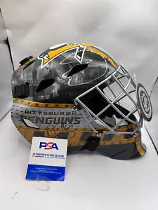 MARC ANDRE FLEURY Pittsburgh Penguins SIGNED Autograph Goalie Mask PSA COA - Picture 1 of 3