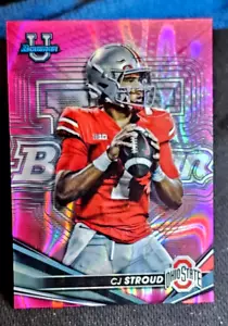 2022 Bowman University CJ Stroud Pink Card # 34/100 lowest priced cit! RC Rookie - Picture 1 of 6