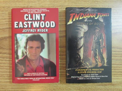 INDIANA JONES TEMPLE OF DOOM / CLINT EASTWOOD JEFFREY RYDER PAPERBACK BOOKS  Foto 1 de 4