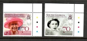South Georgia 70 years Platinum jubilee set marginal set MNH condition. - Picture 1 of 1