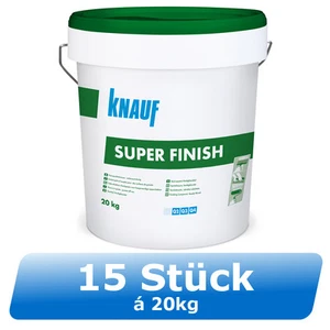 15x 20kg Knauf Super Finish Fertigspachtelmasse Fugenspachtel Feinspachtel Profi - Bild 1 von 2