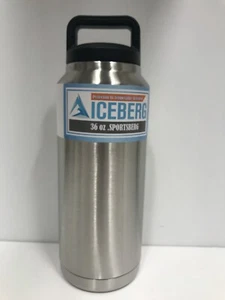 ICEBERG 36 Unzen Sportbecher Edelstahl Trinkflasche doppelwandig isoliert - Bild 1 von 5