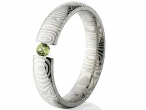 Uniquely You- Damascus-Tension Set- Peridot - Picture 1 of 4