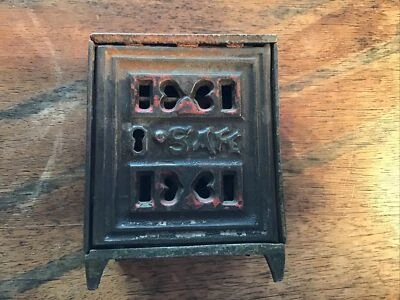 Antique J & E Stevens 1891 Safe Metal Bank - Image 1 of 4