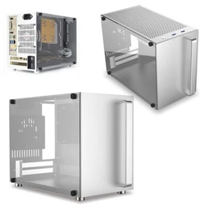 Metalfish S4 ITX PC Case Aluminum Tempered Glass Side Computer Cooling Case Hot - Picture 1 of 8