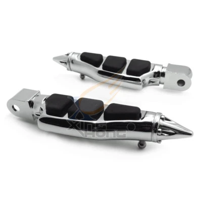 For Honda Fury VT1300 Shadow Aero Phantom Spirit cruiser Stiletto spike Footpegs - Image 1 of 4