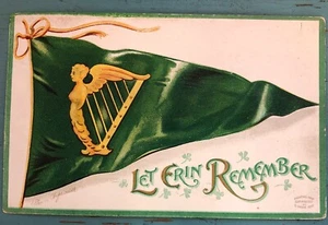 Cartolina AS Ellen Clapsaddle Let Erin Remember bandiera verde giorno di San Patrizio - Foto 1 di 2