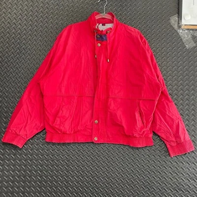 Chaqueta De Colección Field FG Gear Rojo Bombardero Cremallera Completa Abotonada Para Hombre Talla L Foto 1 de 4