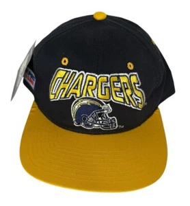 NWT Vintage San Diego Chargers Starter NFL Pro Line Snap Back Hat Black & Yellow - Picture 1 of 9
