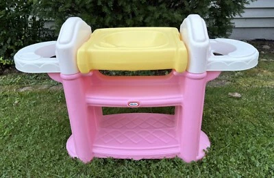 Vintage Little Tikes Double Highchair/Changing Table/Bath Doll -Child Size NICE! - Image 1 of 4