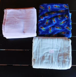 Craft Box#6 Lot of 3 of Flannel Colors Cloth Materials Brand New Box 100% Cotton - Picture 1 of 2