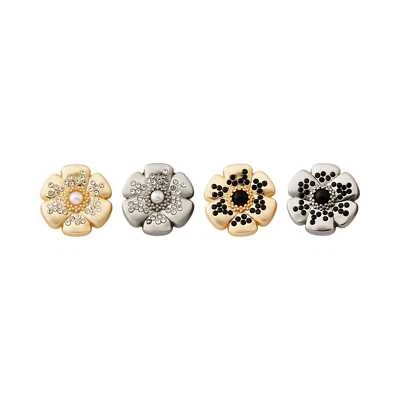 5pcs Flower Shape Metal Buttons Vintage Style for Clothing Sewing Crafts 18/23mm - Image 1 of 4