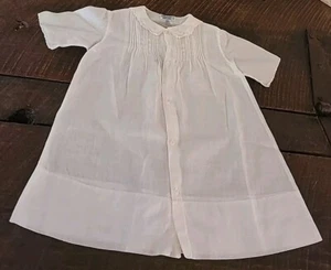 VINTAGE HANDMADE IN THE PHILIPPINES WHITE Cherubs HEIRLOOM DRESS SIZE 6 MONTHS - Picture 1 of 17