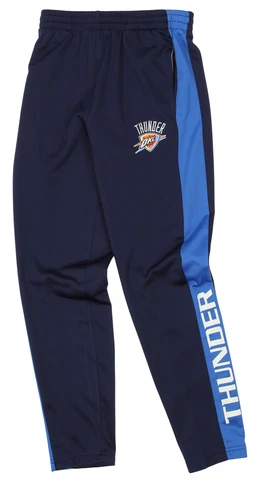 OuterStuff NBA Youth Boys Side Stripe Slim Fit Performance Pant, Oklahoma City T Cover