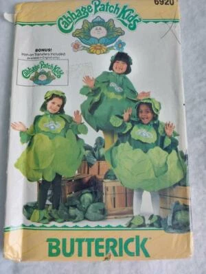Butterick 6920 Children's Cabbage Patch Kids Halloween Costume Pattern . Sz 2-6X - Image 1 of 2