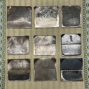 Japanese KANNA PLANE BLADE Uragane Chip Breaker #207 Lot of 9 Osaeba Blacksmith - Picture 1 of 20