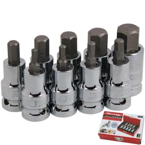 Neilsen 9-teilig Spline Sechskant-Bit Steckschlüsselsatz 1/2 Zoll Antriebssteckdosen 4 mm - 17 mm - Bild 1 von 3