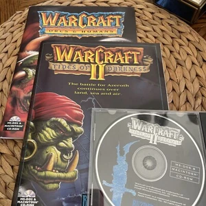 Warcraft: Orcs & Humans +  Warcraft II: Tides of Darkness Manuals And Cd Rom! - Picture 1 of 4