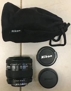 Nikon AF Nikkor 35-80mm 1.4-5.6 D Lens (Made in Japan) w/ Nikon Soft Case - Picture 1 of 3
