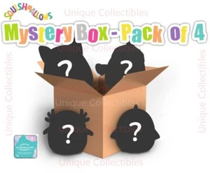 Squishmallows Mystery Box 4 pack Includes sizes from 2" to 7.5" Brand NEW - Picture 1 of 2