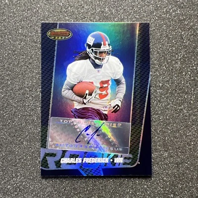 2005 Bowman’s Best CHARLES FREDERICK #157 Rookie AUTO 326/999 - NFL GIANTS - Image 1 of 4