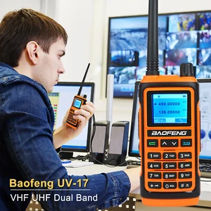UV-17 Two Way Radio Walkie Talkie Long Range U/VHF 136-174 MHz/400-480 MHz - Picture 1 of 14
