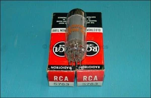 5763 RCA EE. UU. tubo de vacío nuevo de lote antiguo en embalaje original ## 2 piezas lote # - Imagen 1 de 1