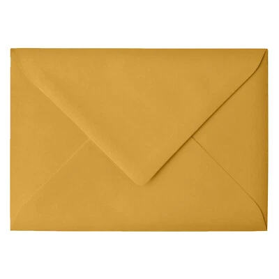 Briefumschlag Ocker Gelb C6 B6 Kuvert Hülle Einfarbig Nassklebu NORDEULE