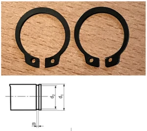 2x Sicherungsring Seegering d(1) = 22 mm EAN 4047728033138 Typ A (außen) - Bild 1 von 1