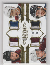 2013-14 Dominion Quad Jerseys Prime Landeskog/Sakic/Johnson/Bourque Jersey /10