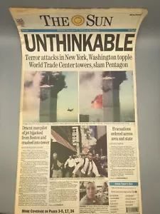 The Lowell Sun Zeitung 11. September 2001 - Lowell, Massachusetts 9/11/2001 - Bild 1 von 14