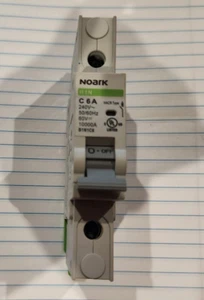 Protector de disyuntor Noark B1NC6 6 amperios 1 polo UL489 10kA curva C - OEM - Imagen 1 de 3