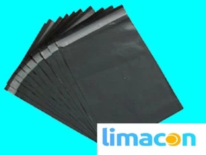 250 x 350mm 10" x 13.5" GREY MAILING BAG STRONG POLYTHENE POSTEL BAG PEAL & SEAL - Picture 1 of 9