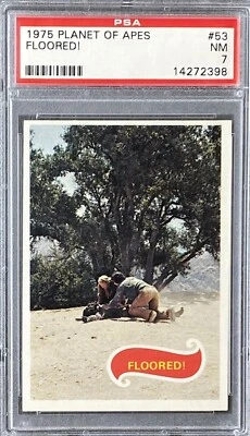 1975 Topps Planet Of The Apes FLOORED! #53 PSA 7 NM Set Break - Image 1 of 2