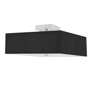 Dainolite Seren 3 Light Semi-Flush Mount, Chrome/Black - SRN-143SF-SC-BK - Picture 1 of 1