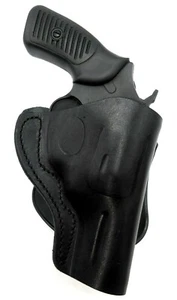 Right Hand Black Leather Rotating Paddle Holster for RUGER SP101 REVOLVER 3" - Picture 1 of 4