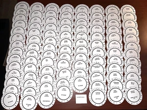 TOP 100 SLUGGERS OF ALL TIME (SLG) pre-cut Cadaco All-Star Baseball Discs - Picture 1 of 3