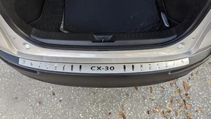 For Mazda CX-30 Car Accessories Steel Rear Bumper Protector Scuff Plate Guard - Foto 1 di 10