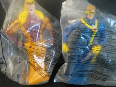 Marvel Heroes In Action "Sabretooth & Cyclops" Nuevo en Paquete Taco Bell 2001 Foto 1 de 4