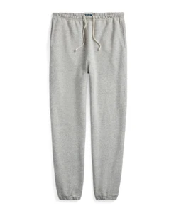 NUEVO POLO PARA HOMBRE RALPH LAUREN PRENDA TEÑIDA POLAR PANTALÓN DE CHÁNDAL EN LOFT GRIS JASPEADO - Imagen 1 de 1