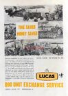 LUCAS 'B90' Electrical Unit Exchange Service Advert #5, 1963 Print : 667-22