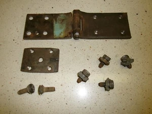 1948-1954 Hudson Upper Right Rear Door Hinge with Reinforcement Plate - Picture 1 of 2