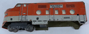Marx Tin Litho Diesel ~ Southern Pacific ~ non powered engine Rd# SP 6000 - O 27