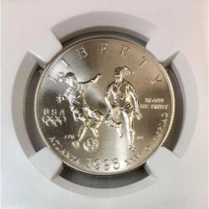 1996 S Soccer Half Dollar NGC MS70 ***Rev Tye's Coin Stache*** #301489 - Picture 1 of 4