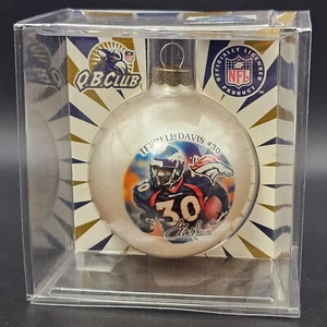 Q.B. Adorno de vidrio Club Denver Broncos Terrell Davis #30 hecho en EE. UU. - Imagen 1 de 4