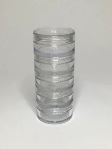 Empty 50ml Stacker Jars 5 x Stackable Jars Interlocking Clear Jars *ANY AMOUNT* - Picture 1 of 2