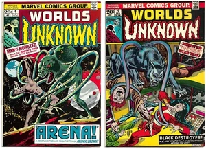 World's Unknown #4 and #5 (Marvel 1973/1974) 🔥 FN/VF - Picture 1 of 5