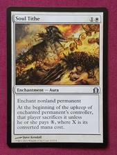 Magic The Gathering RETURN TO RAVNICA SOUL TITHE single white card MTG