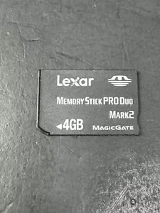 Lexar Memory Stick PRO Duo 4GB Memory Stick PRO Duo Karte - - Bild 1 von 2