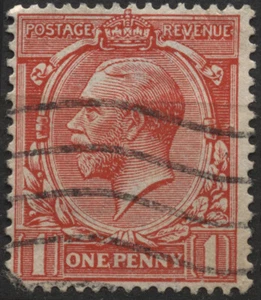 UK/GB 1912 160 1p scarlet, (wmk 33) King George V used - Picture 1 of 1